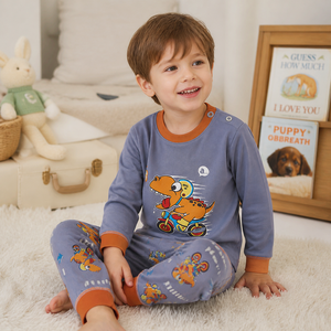 Conjunto de Ropa Interior de Algodón para Niños, Absorbente de Humedad, para Niños y Niñas, Cálido para Otoño - Product Image 2