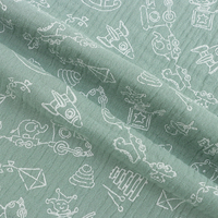 XNZTEX JURAVICHY JF2585 Großhandel Bio-Doppelgaze-Musselin-Stoff 100% Baumwolle Geknitterte Webtechniken für Kleider Windeln
