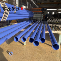 Tubería de Acero ERW ASTM A53 Popular con Recubrimiento Epóxico Azul Personalizado para Sistemas de Drenaje, Tubería de Acero al Carbono de 6 m