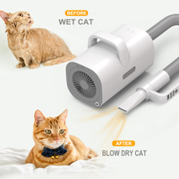 Aspirateur de toilettage pour animaux de compagnie haute puissance 7 en 1, kit de nettoyage professionnel pour animaux de compagnie, pour le nettoyage des poils lâches