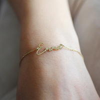 Bijoux faits à la main personnalisés bracelets de couples pour lui et son couple bracelets longue distance initiales bracelet lettre initiale
