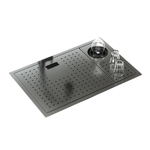 Évier de cuisine multifonction de luxe en acier inoxydable 304 avec robinet cascade, écran LED, planche à découper et égouttoir - Product Image 2