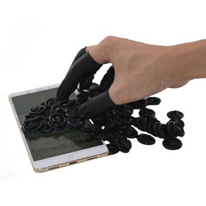 Leenol Hoge Kwaliteit Anti-Statische Vinger Cot Esd Latex Zwarte Vinger Babybedjes LN-1608103 - Product Image 5