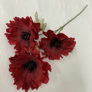 F177 Serie Rossa di Fiori Artificiali in Materiale Simulato, Peonia Oceanica, Rosa Lunare, Decorazione per Hotel e Strade, Fiore Artificiale in Plastica - Product Image 2