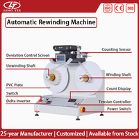 Nouvelle machine de laminage automatique multifonctionnelle antistatique Lingtie pour le traitement des étiquettes avec correction des bords et comptage de la longueur