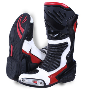 Chaussures de course à moto professionnelles légères de bonne qualité, imperméables en cuir PU, bottes de moto de course sur mesure - Product Image 6