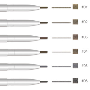 Marque privée <span class=keywords><strong>Crayon</strong></span> à sourcils <span class=keywords><strong>blanc</strong></span> Logo personnalisé Stylo à sourcils végétalien étanche <span class=keywords><strong>Crayon</strong></span> à sourcils personnalisé avec brosse - Product Image 4