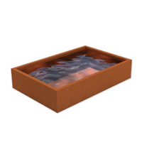Fontaine d'eau d'intérieur personnalisée en acier Corten, cascade de jardin inspirée de Dubaï, lame d'eau en acier Corten