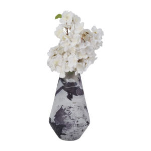 Vaso in vetro dal design astratto con finitura satinata per decorazioni del soggiorno e composizioni floreali - Product Image 2