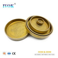 Bouchon d'eau IVOK, bouchon de blocage d'eau, bouchon anti-gel moteur OD 24mm, bouchon en cuivre