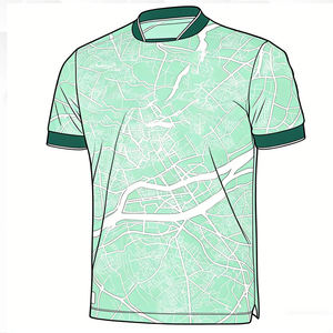 Maglia da Calcio Nantes 2526FC Personalizzata <span class=keywords><strong>Michel</strong></span> Didier Deschamps, Manica Corta Estiva 100% Poliestere - Product Image 2