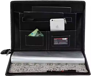Bán buôn tùy chỉnh A5 giả da tập tin thư mục di động giữ tài liệu với tùy chỉnh trình bày Kích thước A5 - Product Image 3