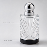 Flacon de parfum vide rechargeable en gros 35 ml, atomiseur spray vert sarcelle avec capuchon doré, motif géométrique, flacons de parfum personnalisables avec logo