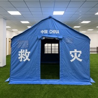 Carpa de Refugio Humanitario para Desastres, de Montaje Rápido, Impermeable, para Campamentos de Emergencia en Regiones Tropicales