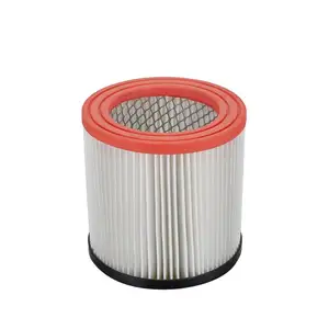 manufacturer customize most popular vacuum cleaner filter round red pleated non-woven fabric hepa air filter for vacuum cleaners