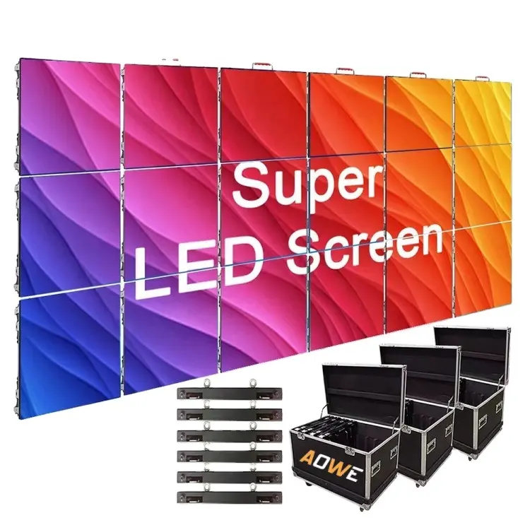 Turnkey Led Video Wall Display P2.6 P2.9 P3.9 P4.8 P5 Pantalla Led Verhuur Scherm Scherm Podiumscherm