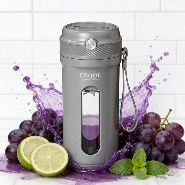 Factory Type-C Rechargeable Mini Licuadora Portatil Recargable Smoothie Blender Ice Crushing Direct Drinking Lid Juicer Blender
