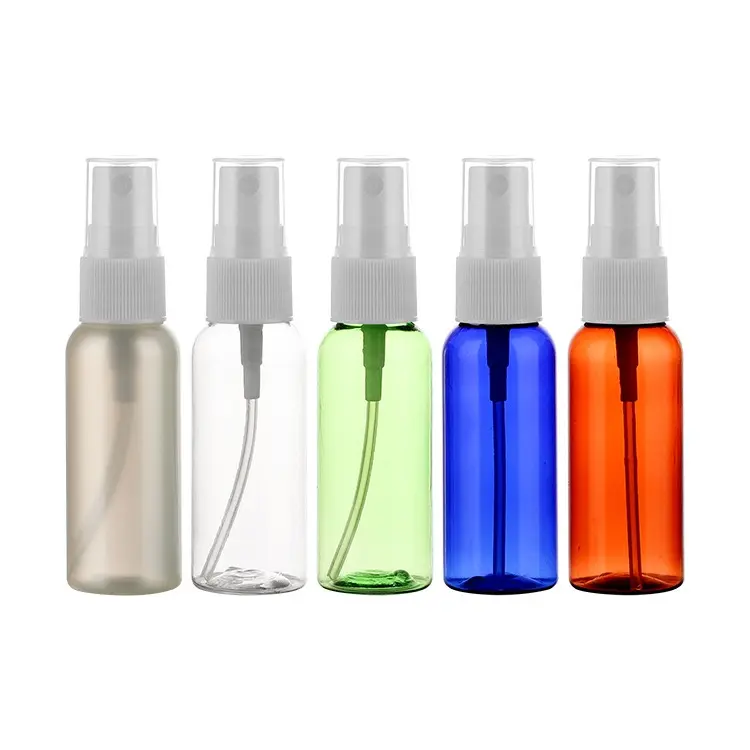 40ml PET MINI Transparente Spray Garrafa Limpar Vazio Fine Mist Travel Bottle Pequeno Recipiente Líquido Recarregável com Tampa de Poeira