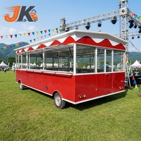 Camion de restauration mobile, camionnette à café de style bus, chariot de traiteur, chariot à burgers et frites, voiture de restauration, bar mobile, restauration rapide, résistant à la rouille, alimentation intégrée