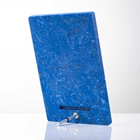 Plaque de récompense personnalisée en marbre robuste, avec logo doré gravé, sablage et impression laser, pour décoration de bureau, cadeaux et trophées