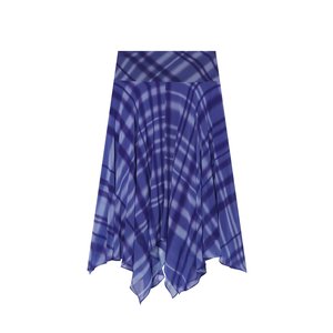 TAOP&ZA Jupe évasée irrégulière taille naturelle pour femme, style européen et américain, vintage, douce, écologique, respirante 37041464 - Product Image 1