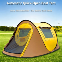 Tente de camping pliable pour 2 personnes, tente de camping automatique d'extérieur, imperméable, tente en forme de bateau, installation rapide sans outils