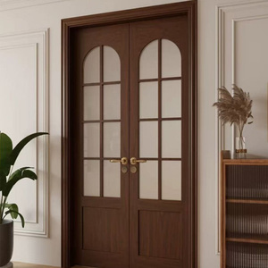 Portes d'intérieur de haute qualité Porte en bois et verre résistant au bruit - Product Image 3