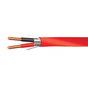 2C #16 Solid BC Fire Alarm Cable PE Insulation Red LSZH Jkt CPR Eca Dca