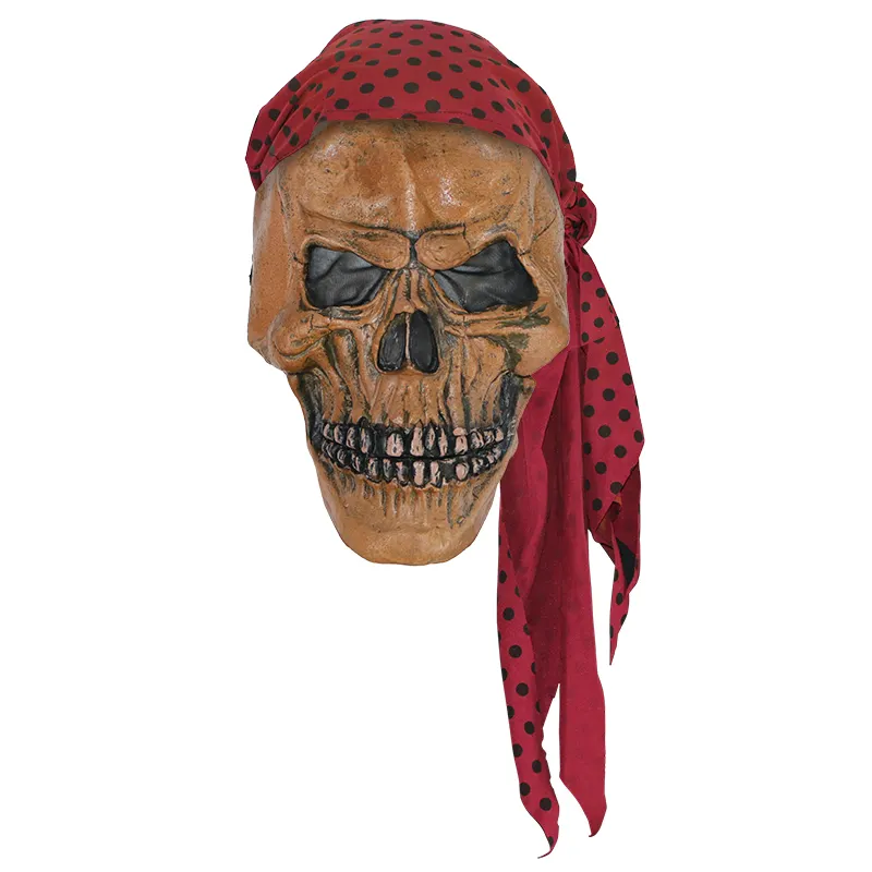 Halloween Cosplay Spook Gezichtsmasker Vreselijk Piratenspookmasker Carnaval Death Party Volwassen Eng Masker