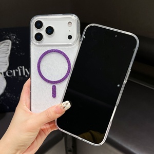 Étui en silicone gel magnétique antichoc avec paillettes colorées pour 18 Pro Max 18DUO, coque protectrice scintillante - Product Image 6