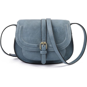 Minimalist Genuine Leather <b>Crossbody</b> <b>Bag</b> Black Buckle Closure All Seasons Women's <b>Mini</b> <b>Bag</b> - Product Image 4