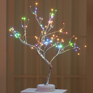 36/108 <span class=keywords><strong>led</strong></span> Nuit Bonsaï Maison Fête Mariage Intérieur Petite Décoration De Noël Lumière Arbre - Product Image 2