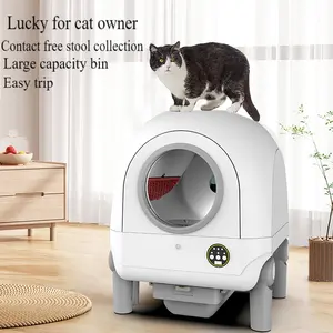 Умный кошачий лоток с Wi-Fi, самоочищающийся ящик для кошачьих туалетов, роскошный большой закрытый Интеллектуальный Автоматический туалет для кошек