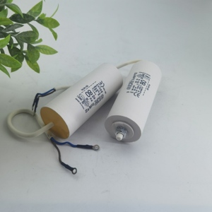 Tubo de condensador de funcionamiento del motor CBB60 de 450V 80UF con condensadores electrolíticos de aluminio de tornillo para ventiladores de techo aires acondicionados - Product Image 4