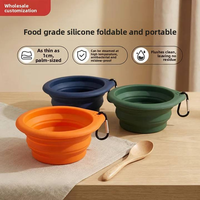 Fournitures pour animaux de compagnie, bol pliable et portable pour nourrir et abreuvoir les chiens et les chats en extérieur