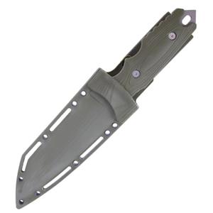 Cuchillo de caza de hoja fija táctica para exteriores, cubierta completa <span class=keywords><strong>Don</strong></span> Kydex, mango de polipropileno de titanio de acero inoxidable 420 OEM - Product Image 5