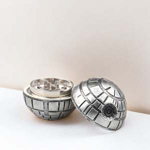 Novelty Round Ball Zinc Alloy <b>Herb</b> <b>Grinder</b> 53mm 3 Layers Manual Stainless Steel Tobacco <b>Herb</b> <b>Grinder</b> - Product Image 1