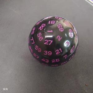 Dés polyédriques colorés gravés en résine de casino en plastique vierge 16mm 8mm personnalisés 100 faces pour jeu de société D & D RPG et ensemble <span class=keywords><strong>Warhammer</strong></span> - Product Image 4