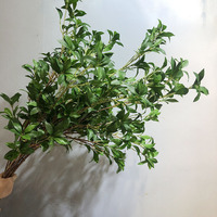 Yapay Pieris Japonica Plastik Yeşillik İç Mekan Peyzaj Zemin Dekoru Oturma Odası Japon Kalmia Dalı Yapay Çiçekler