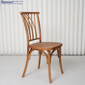 Sedia Cross Back in Plastica Stile Antico Impilabile per Matrimoni, Ristoranti, Feste ed Eventi - Product Image 3