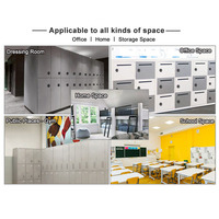 Archivador de cajón digital Cerradura de almacenamiento de archivos de código de plástico ABS de oficina Combinación redonda Cerradura de casillero de contraseña con 12 dígitos