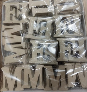 Casa decor arte piezas arte mentes corte láser <span class=keywords><strong>capital</strong></span> de mdf de madera letras del alfabeto de la boda de DIY de la pantalla - Product Image 6