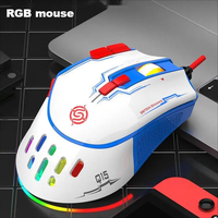 Souris de jeu LED RVB filaire à 9 boutons personnalisée en usine Accessoire informatique DPI USB à 6 niveaux avec options OEM
