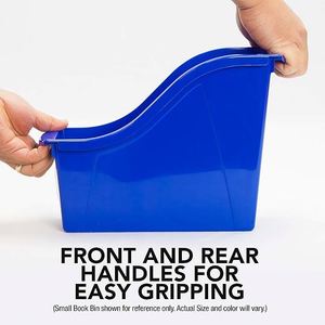 Multicolor Plastic Multifunctional <b>Book</b> Bins Plastic Organizer for Home Office and Classroom Back to <b>School</b> <b>Book</b> Organizer Bins - Product Image 4