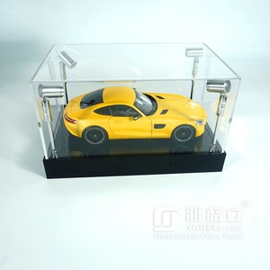 Vitrine d'exposition en acrylique transparent sur mesure pour voitures miniatures, avec 4 lumières, design moderne, idéale pour présentoir de magasin pour modèles réduits de voitures - Vente chaude - Product Image 5