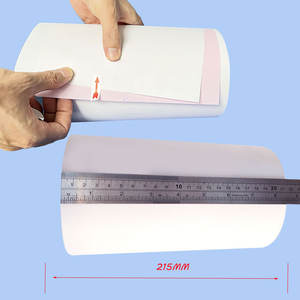Papel NCR para Facturas Jumbo de 2 Capas Sunkey, Rollo de Papel para <span class=keywords><strong>Fax</strong></span>, Impresión de Tamaño Personalizado para Bancos, Gobierno, Aeropuertos, Equipos Médicos, Boletos - Product Image 1