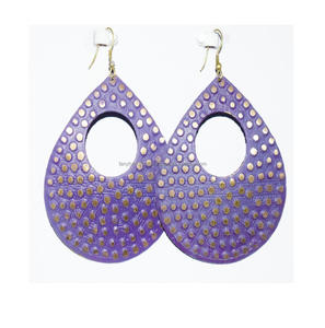 Agosto de 2025, conjuntos de joyas de pendientes martillados geométricos de cobre antiguo hechos a mano, joyería de moda, pendientes de cobre grandes y audaces para mujer - Product Image 6