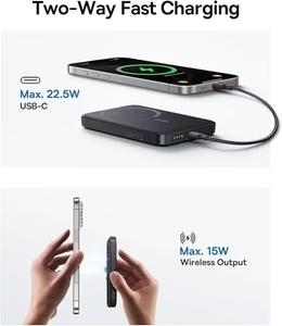 Batterie Externe Magnétique Sans Fil Baseus 10000mAh 22.5W Compatible avec iPhone <span class=keywords><strong>17</strong></span>/16/15/14/13 <span class=keywords><strong>Pro</strong></span>/<span class=keywords><strong>Pro</strong></span> Max Series - Product Image 3