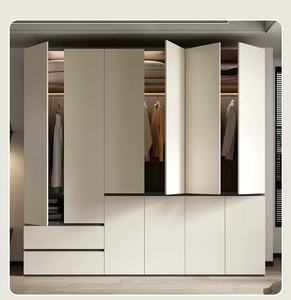 Armadio a <span class=keywords><strong>Specchio</strong></span> Personalizzato Direttamente dalla Fabbrica, Guardaroba in Legno con Porte Scorrevoli a <span class=keywords><strong>Specchio</strong></span> per Fornitori di Mobili - Product Image 5