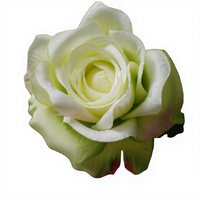 Fleurs en soie promotionnelles RTS, roses de palais à grandes têtes de fleurs D12cm vertes pour mur floral, arche, chemin de table floral